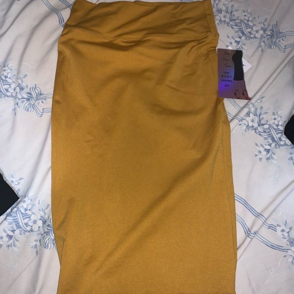 Mustard Yellow Pencil Skirt